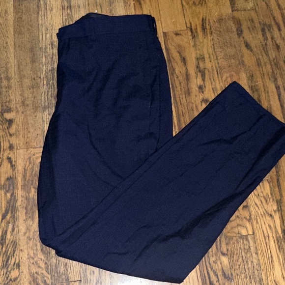 D'Urban Elegant Men's Navy Tailored Suit Trousers - Picture 1 of 7